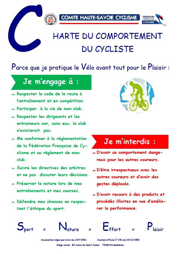 Charte Cycliste